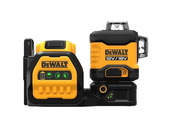 Akkukäyttöinen monilinjalaser 3x360° DCE089D1G18-QW, 18Volt, ristiviivalaser, ristiviivalaser