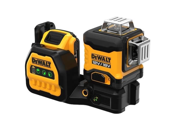 Akkukäyttöinen monilinjalaser 3x360° DCE089D1G18-QW, 18Volt, ristiviivalaser, ristiviivalaser