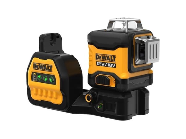 Akkukäyttöinen monilinjalaser 3x360° DCE089D1G18-QW, 18Volt, ristiviivalaser, ristiviivalaser
