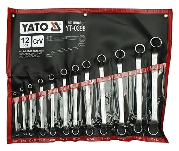 Yato YT-0398, Kromfarget, Rett, 12 stykker