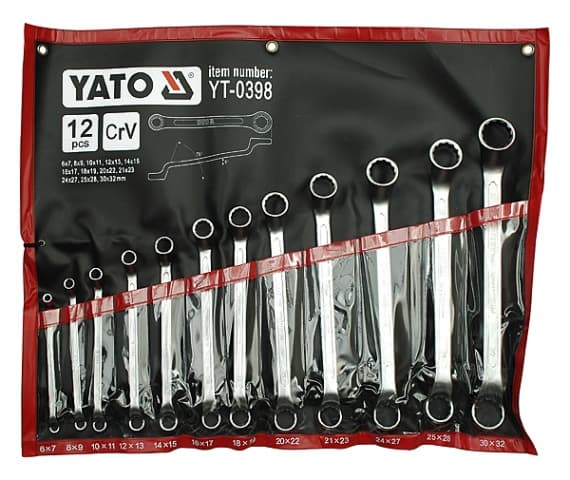 Yato YT-0398, Kromfarget, Rett, 12 stykker