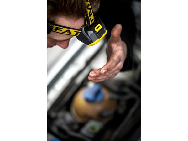 Stanley FMHT81509-0, Huvudbånd lommelygte, Sort, Gul, IP54, 1 Lampe( r), 50 lm, 200 lm