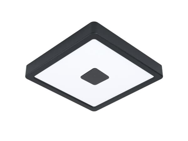 EGLO Iphias 2, LED, Ikke-utskiftbare pærer, 3000 K, 2000 lm, IP44, Sort, Hvit Sort, Hvit