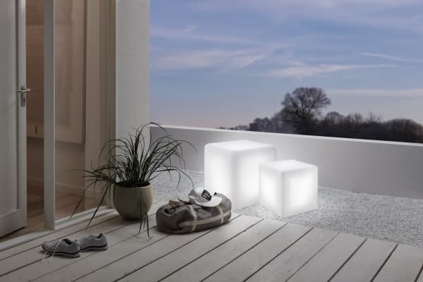EGLO Bottona, Gulvlys, Hvit, Plast, IP65, Camping, Terrasse, II