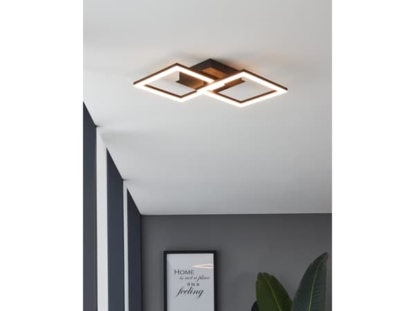 EGLO PARANDAY-Z, 2 ampuller, LED, 2500 lm, IP20, Sort