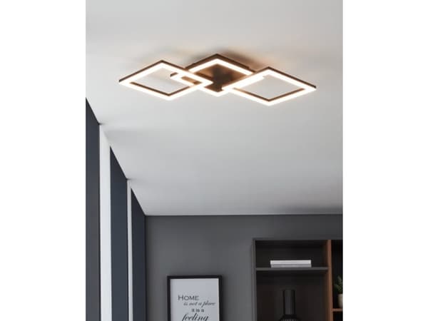 EGLO Paranday-Z, Smart takbelysning, ZigBee, Svart, Vit, LED, Plast, Stål, Vit