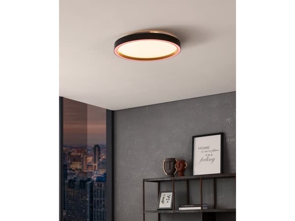 EGLO MONTEMORELOS-Z LOFT RGB CCT 3600LM Ø420 SORT