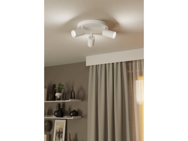 EGLO Telimbela-z, Smarttaklampe, ZigBee, Hvit, Stål, GU10, 345 lm