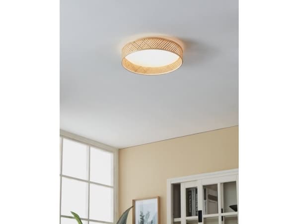 EGLO Luppineria, LED, 3000 K, 2500 lm, IP20, Brun, Hvit