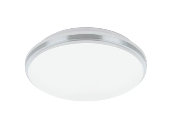 EGLO Pinetto, 1 ampuller, LED, 4000 K, 1900 lm, IP44, Kromfarget, Hvit