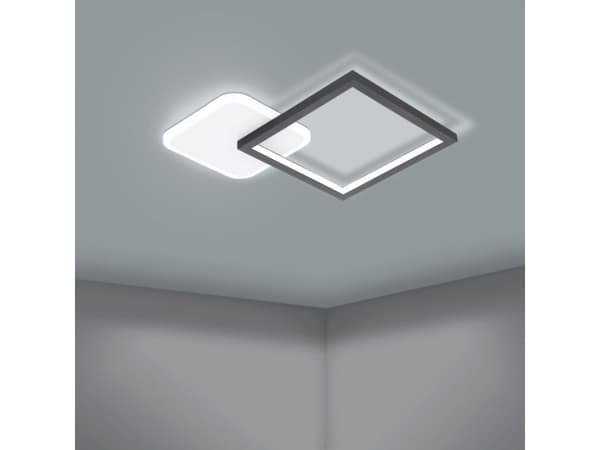 EGLO 900422, LED, 6500 K, 2100 LM, IP20, Svart, Vit