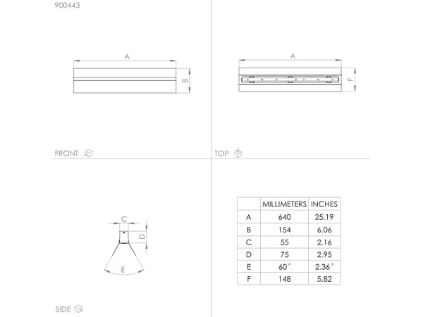 EGLO TARRAFO LOFT 3XE27 L640 SORT FSC