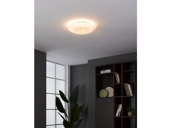EGLO Nieves 1, LED, 3000 K, 1100 lm, IP20, Gull, Hvit