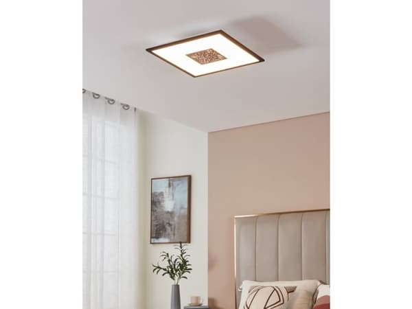 EGLO Marmorata, LED, 3000 K, 2400 lm, IP20, Sort, Hvit