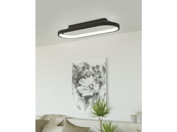EGLO Codriales, LED, 3000 K, 4000 lm, IP20, Sort, Hvit