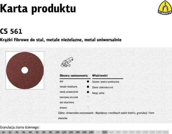 K.FIBRE KRĄŻEK 125 gr.180 CS561 /25szt