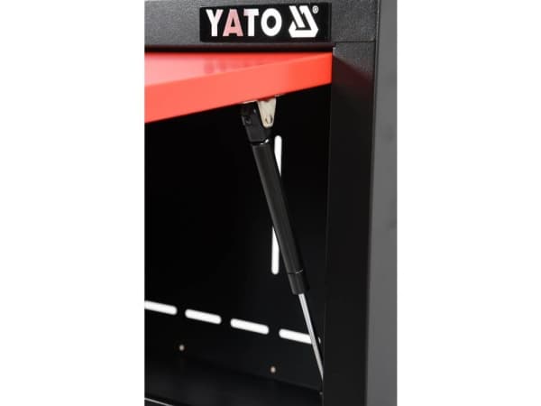 Yato YT-08935, Röd, Svart, Stål, Vägg, 1 dörr/dörrar, Metall, nyckel
