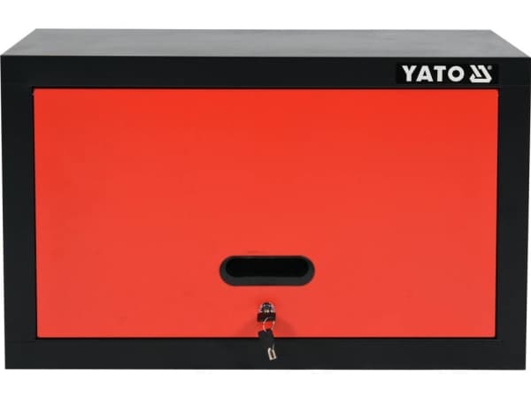 Yato YT-08935, Röd, Svart, Stål, Vägg, 1 dörr/dörrar, Metall, nyckel