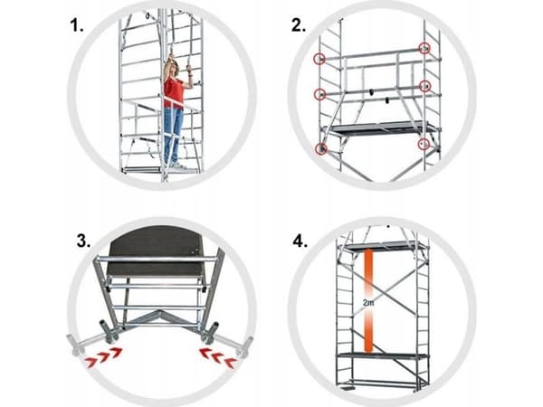 KRAUSE CLIMTEC KOMPLETT STILLAS 7m BASIC +2 STORIES
