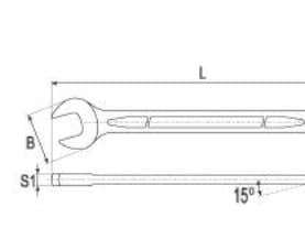 YATO END-avain 32 mm, kiillotettu pää 0360