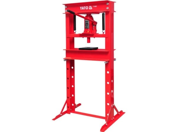 Yato YT-55581, Manuell hydraulisk presse, 20 t, 69,5 cm, Rød, Metall, 700 mm