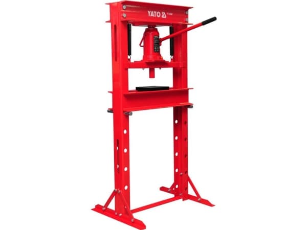 Yato YT-55581, Manuell hydraulisk presse, 20 t, 69,5 cm, Rød, Metall, 700 mm