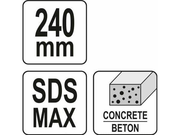 YATO BETONG NIVELLERHÅL 60mm SDS MAX