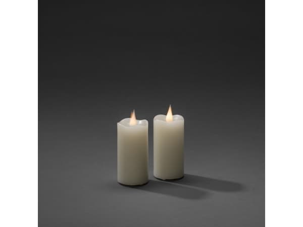 Konstsmide vokslys, 0,06 W, LED, 2 pære(r ), 180 t, Varm hvit, 2400 K
