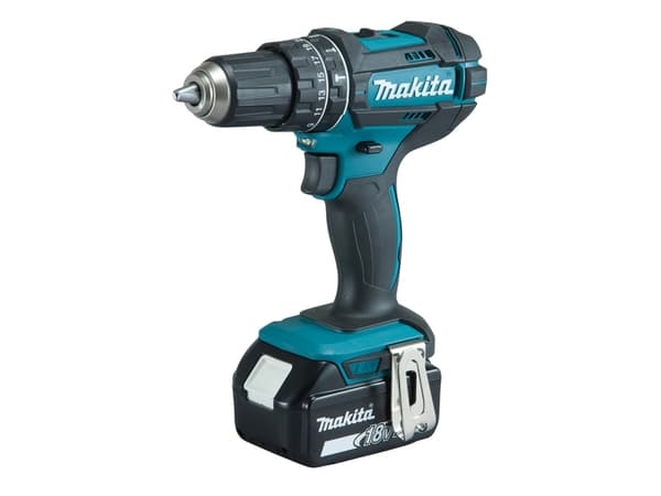 Makita DHP482RFX9 - Slagborrmaskin/skruvdragare - sladdlös - nyckellös chuck 13 mm - 62 N·m - 2 batterier, laddare medföljer - 18 V