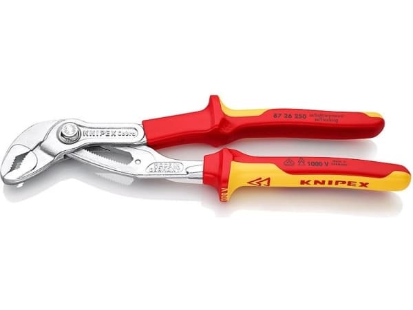 Knipex 87 26 250, Not-og-fjær-tang, 5 cm, 4,6 cm, Kromvanadiumstål, Rød, Gult, 250 mm