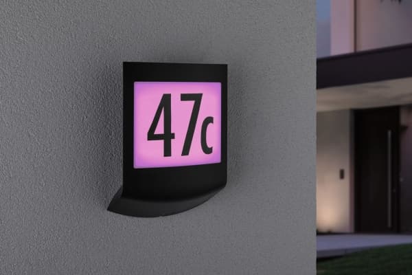 Paulmann Padea 94513 LED-talon numerolamppu 8,2 W Antrasiitti