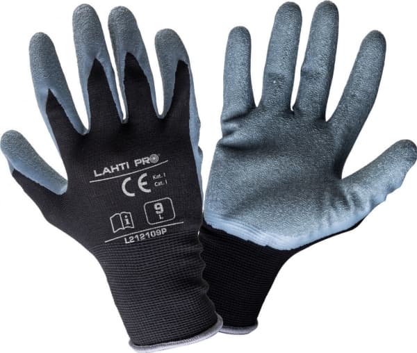 Åpen Pro Rękawice latex czarno-szare l212110p, 12 par, "10", ce, åpen