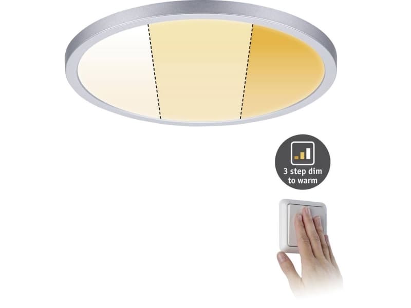 Paulmann 929.92, Glödlampan/-lamporna kan inte bytas ut, 1500 LM, IP44, Krom