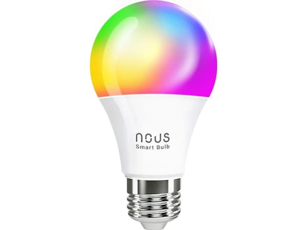 LED-lampa E27, 230V, 9W, 810lm, 2700K - 6500K, RGB, smart Wi-Fi, appstyrning, TUYA / Smart Life, P3, NOUS