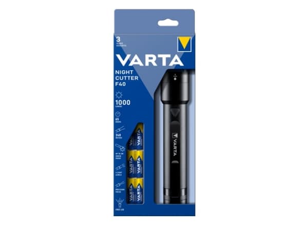 Varta NIGHT CUTTER F40 - Taskulamppu - LED - 4 tilaa - 14 W