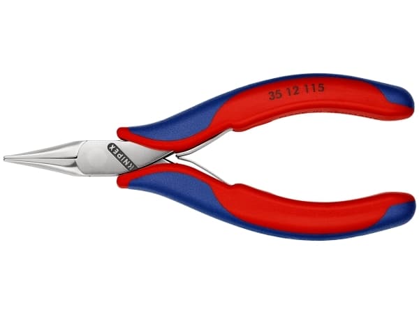 Knipex 35 12 115, Nåltänger, 4 mm, 2,25 cm, Stål, Blå, Röd, 11,5 cm