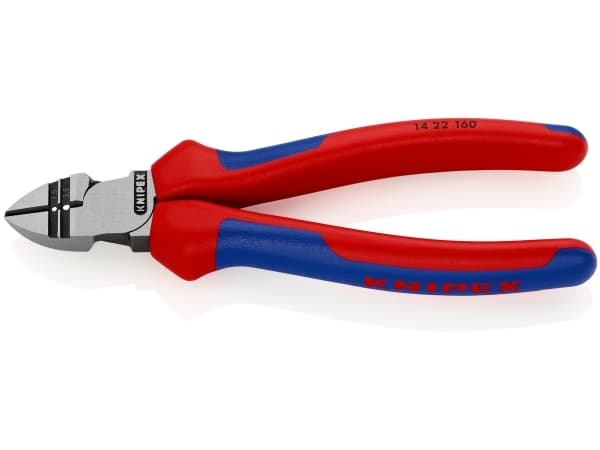 KNIPEX Bidetang med afisolering 14 22 160længde 160mm, skær med lille facetklippekapacitet tråd 2,5mm - 1,5mm afisolering 1,5 og 2,5mm²