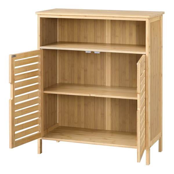 Badrumsskåp Eslöv bambu 81x65,5x31 cm [en.casa]