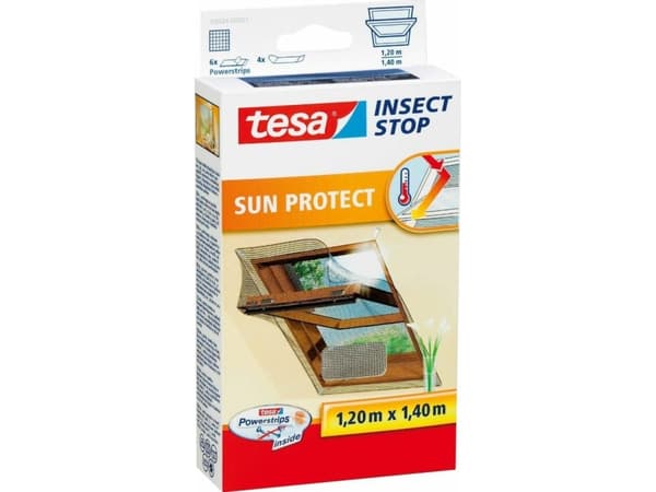 TESA Insect Stop Sun Protect, 1200 x 10 x 1400 mm, Sølv, 454 g