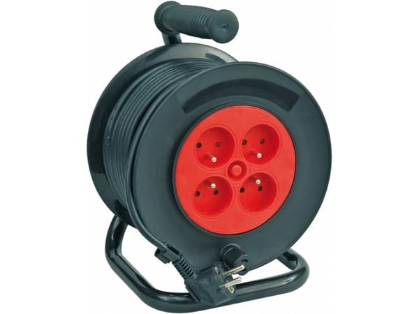 Reel extension cable 4 sockets 40 meters [82684]