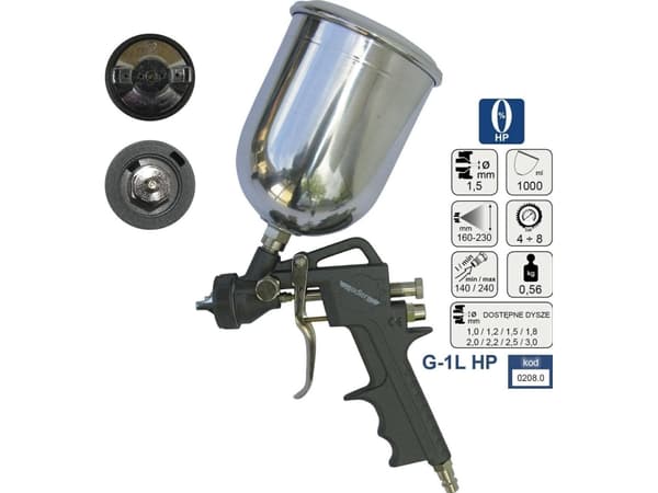 ADLER PISTOLET LAK.G. HP 1.5mm G-1L