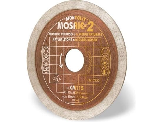 MONTOLIT Glasmosaikskivan CM125 x 22,2mm