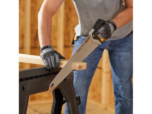 Fiskars 1062918, Baufil, Tre, Sort, Oransje, Sølv, Sort, Oransje, 1 stykker, 55 cm