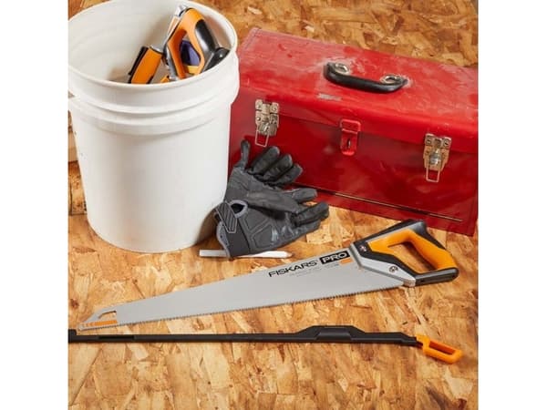 Fiskars 1062918, Baufil, Tre, Sort, Oransje, Sølv, Sort, Oransje, 1 stykker, 55 cm