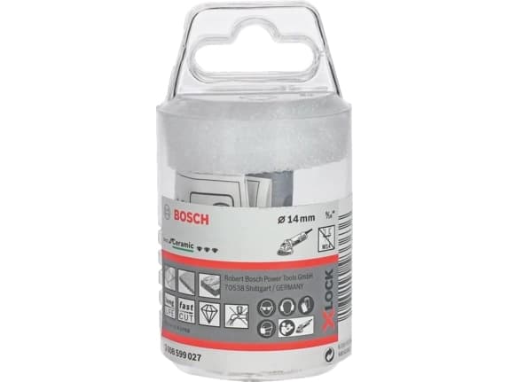Bosch 2 608 599 027, Single/enkelt, Vinkelsliper, Stein, Flis, Murstein, Sandsten, Grå, 3 cm, 1,4 cm