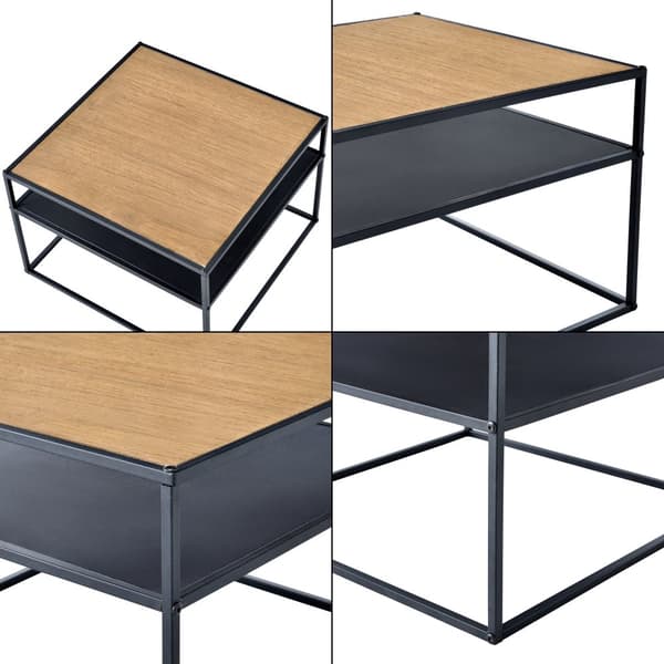 Soffbord Quinisut 40x55x55 cm metall [en.casa]