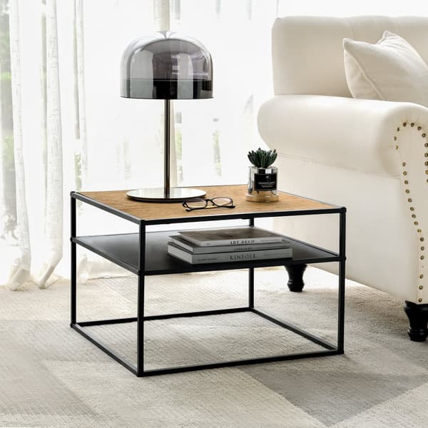 Soffbord Quinisut 40x55x55 cm metall [en.casa]