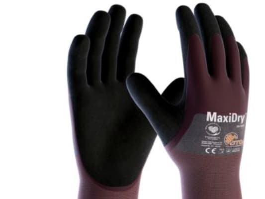 Maxidry 3/4 dyp koko 9 - Kokoonpanokäsine, neste- ja öljynkestävä, nitriilipinnoite, hengittävä