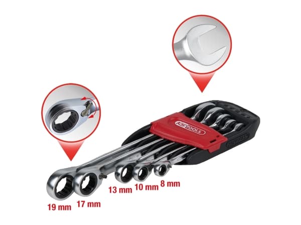 KS Tools 503.4605, Krom-vanadium-stål, 72 stk, DIN 3113, ISO 3318, 5 stk, 700 g