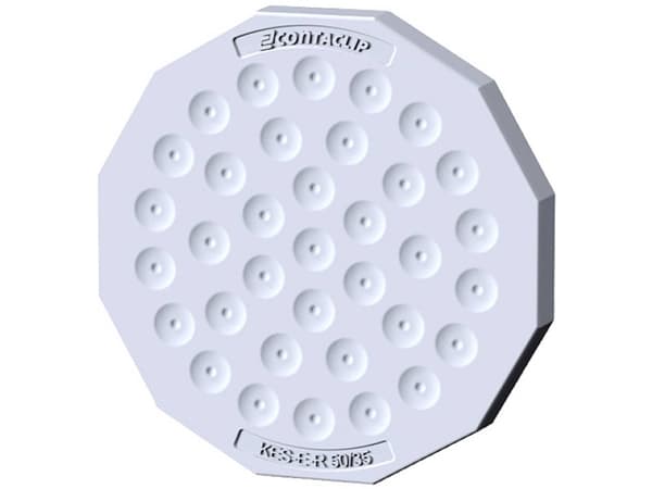 CONTA-CLIP KES-E-R 50/35 B GR Kabelindføring Pladetykkelse (maks.) 4 mm Termoplastisk elastomer Grå 1 stk